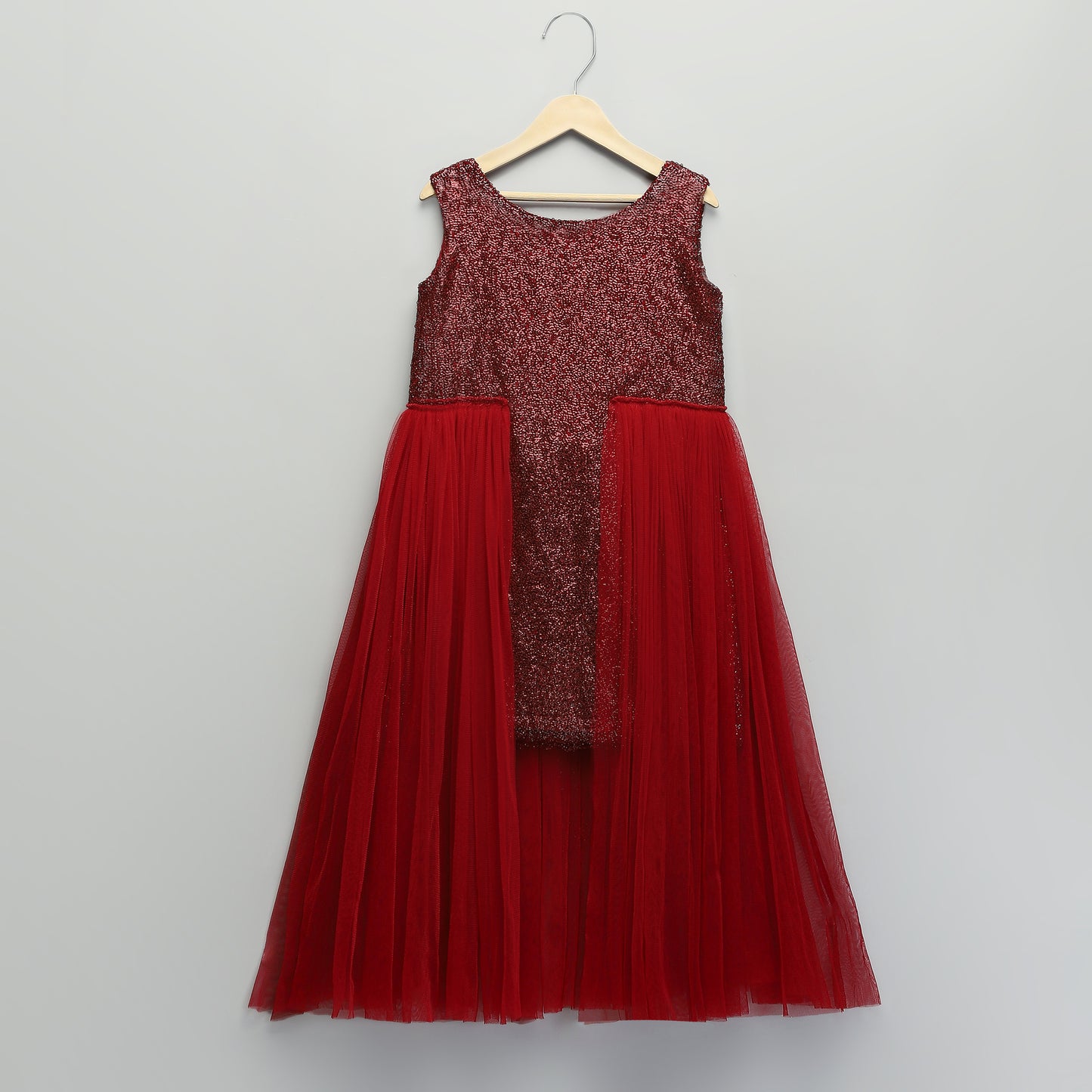 RED SEQUINS DRESS