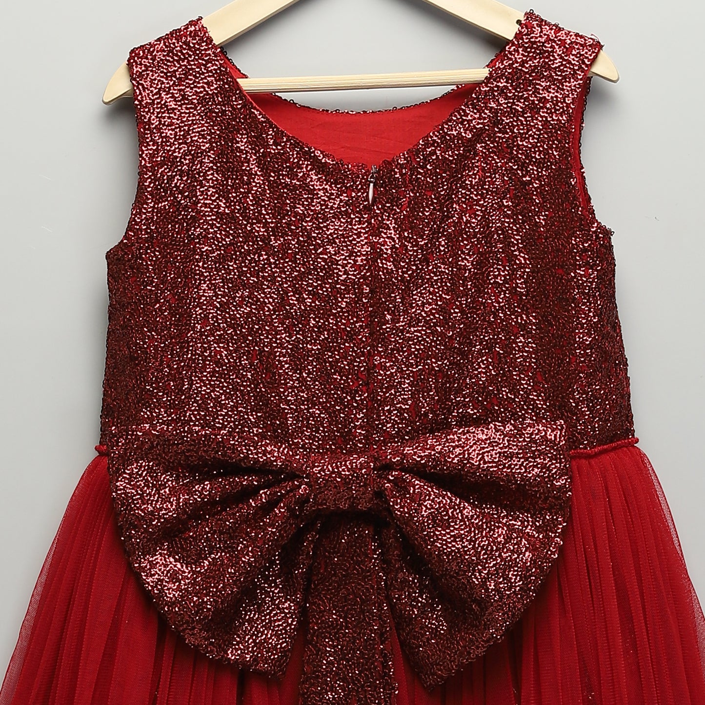 RED SEQUINS DRESS