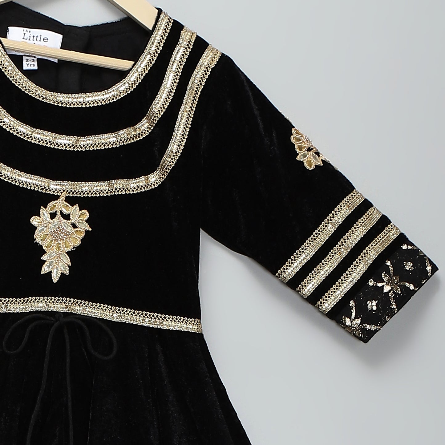 Black  color anarkali set with duppata