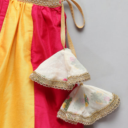 Laxmi Goddess Embroidered lehnga set