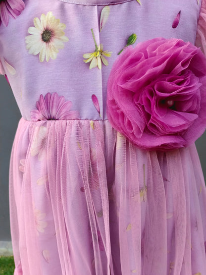 Lilac flowral dress