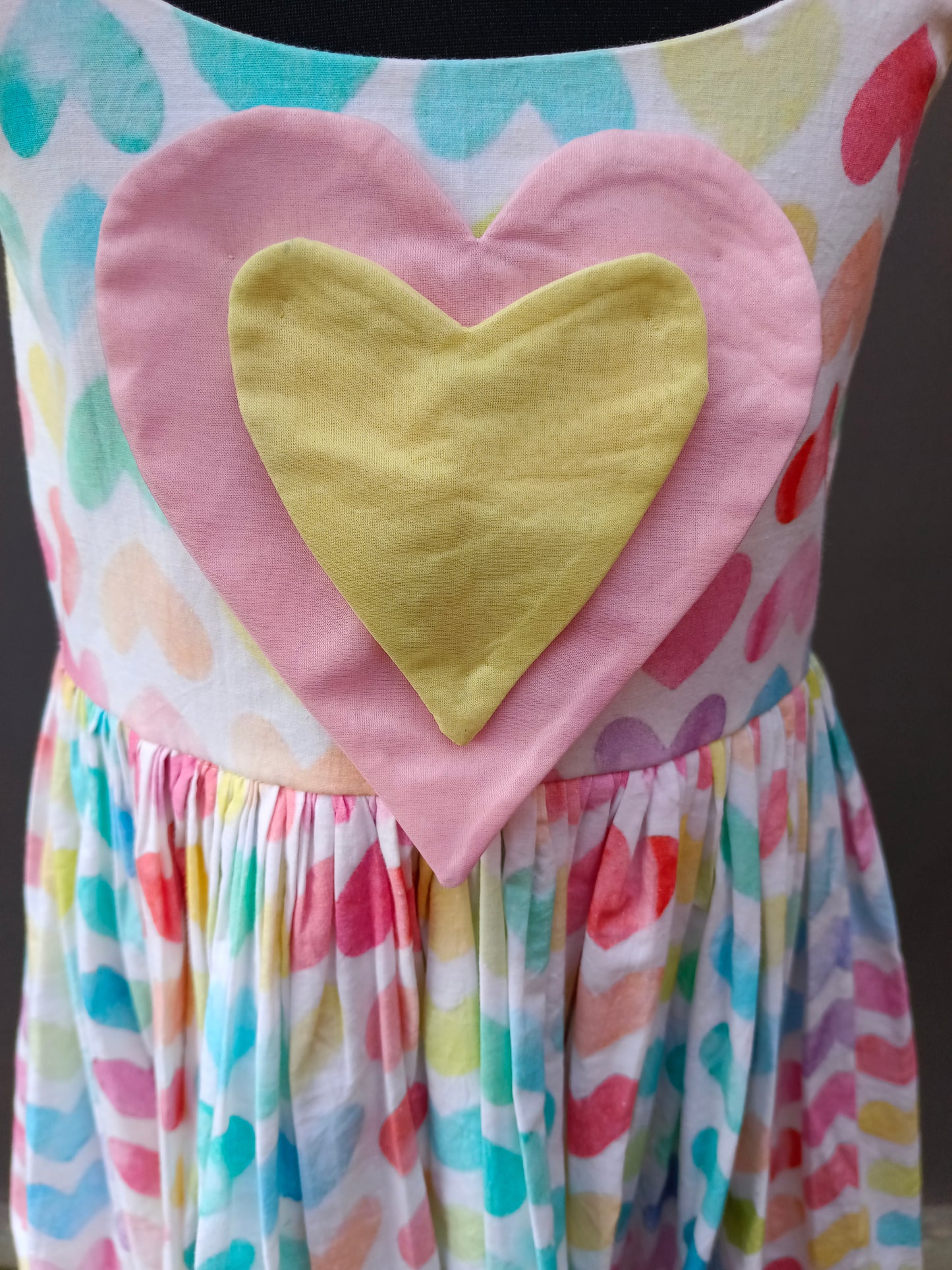 Heart print dress