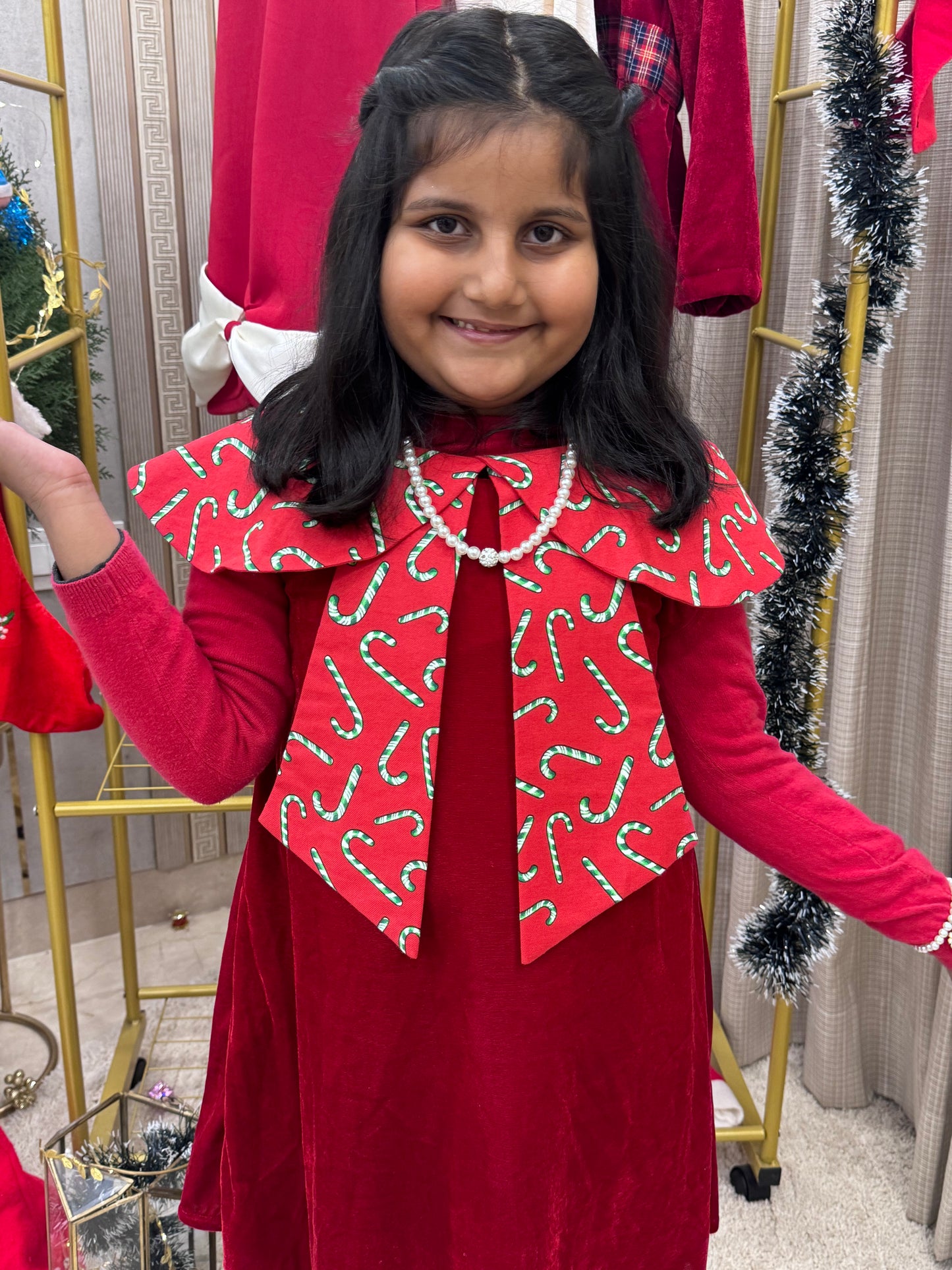 Red Peter Pan Collar Dress