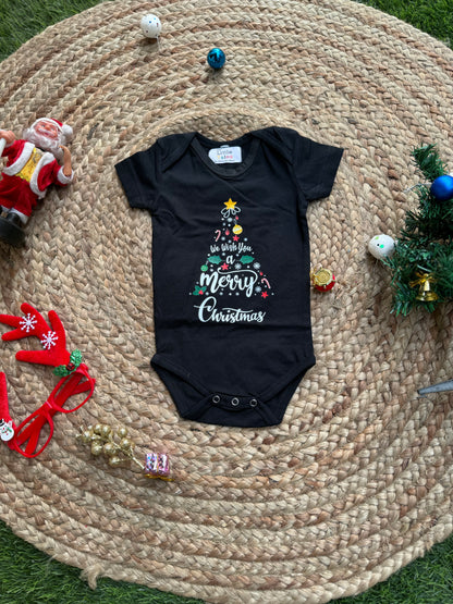 Black Merry Christmas Onesie