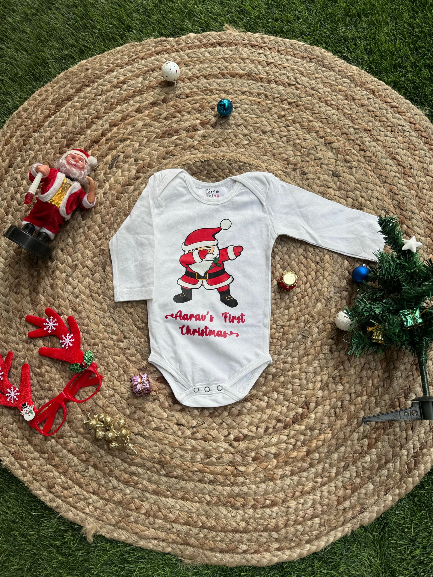 Aaravs First Christmas ( name customsied)