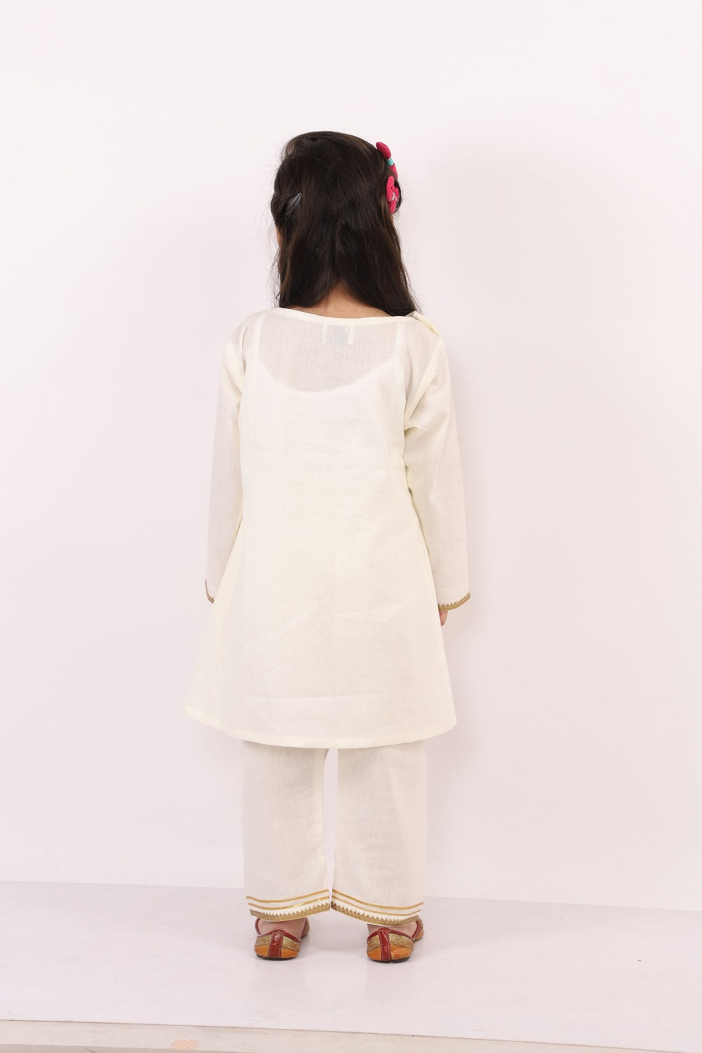 Happy Holi Yoke Embroidered Kurta Pyjama