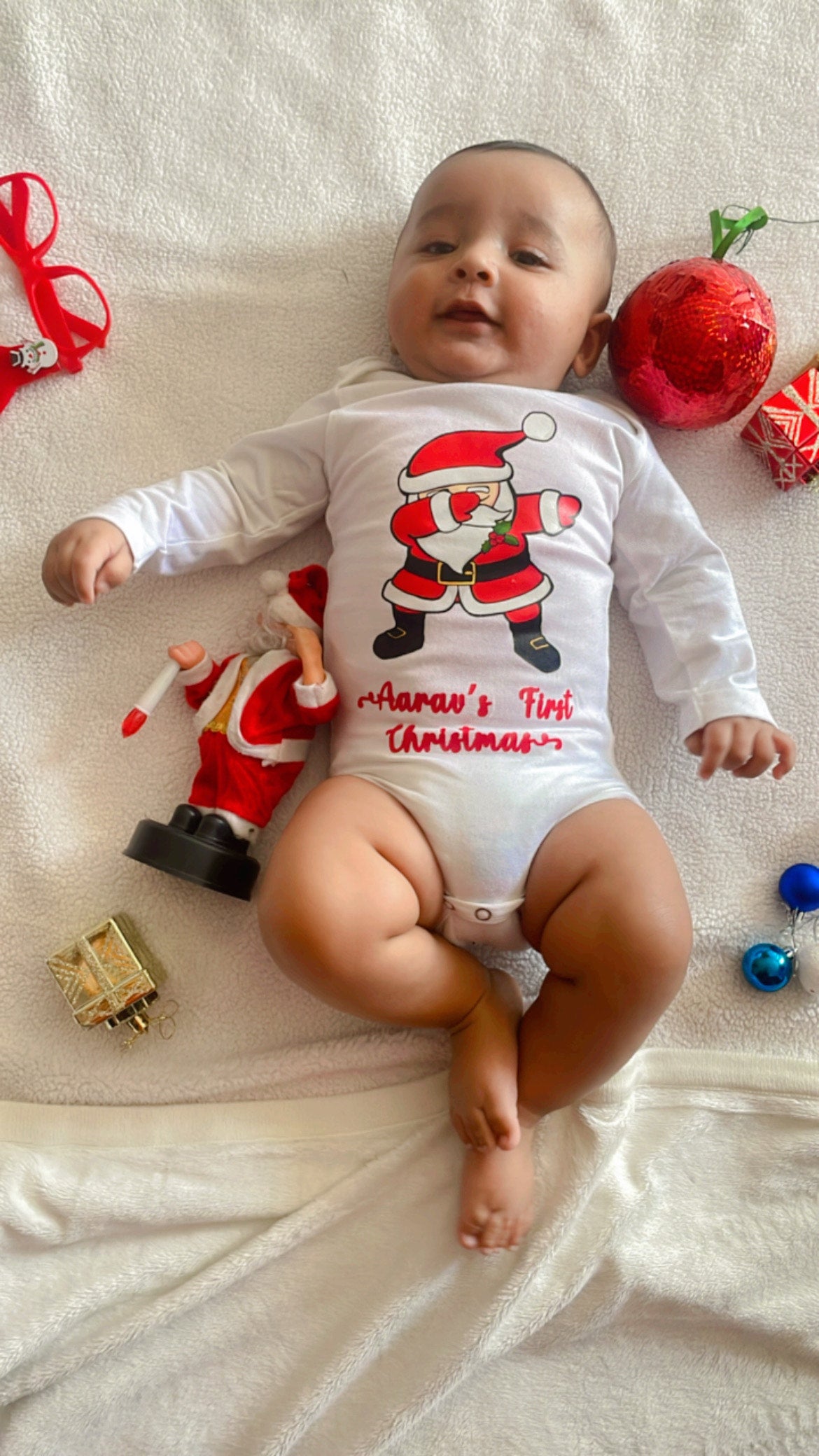 Aaravs First Christmas ( name customsied)