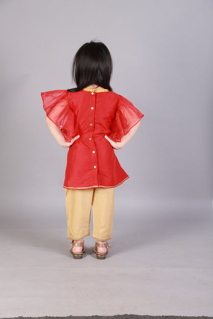 Fire Lamp Embroidered kurta pyjama