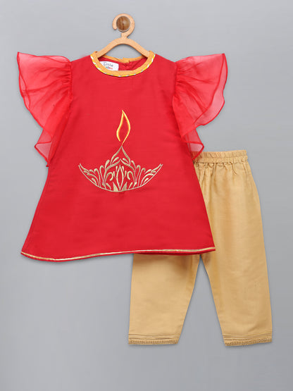 Fire Lamp Embroidered kurta pyjama